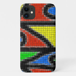 Hand-made mosaic, modern art. iPhone 11 case