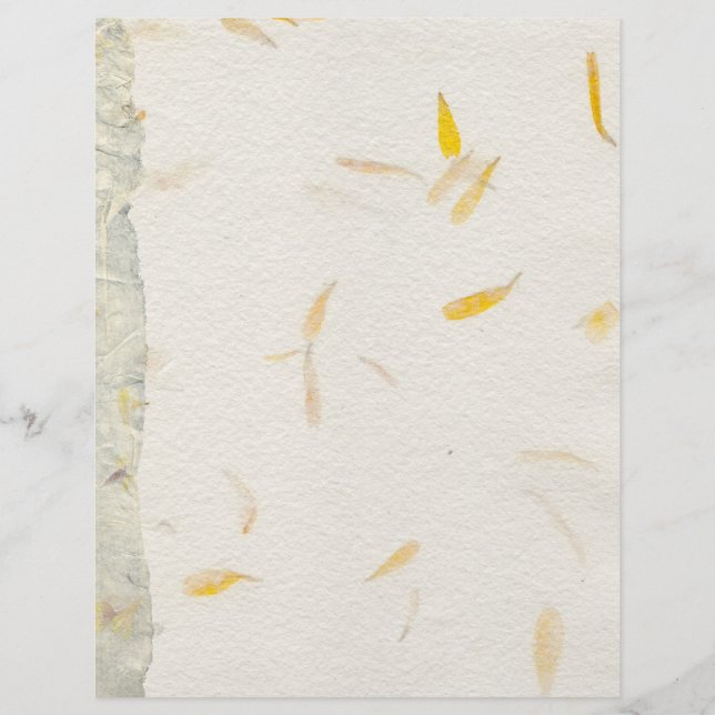 Hand made paper - flower petals (Front)
