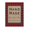 Hand Made Red Plaid Kraft