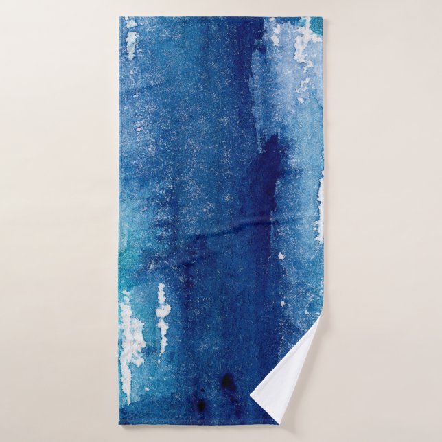 hand made shabby abstract background with watercol bath towel (Bath Towel)
