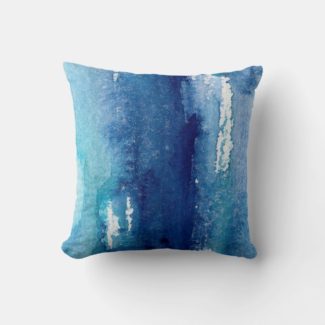 hand made shabby abstract background with watercol cushion (Front)
