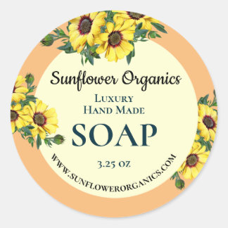 Hand Made Soap Product Sticker Label