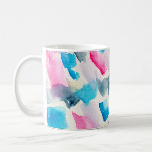 hand made watercolor abstract brush strokes backgr coffee mug