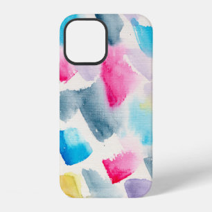 hand made watercolor abstract brush strokes backgr iPhone 12 case