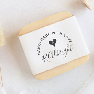 "Hand-Made With Love"   Your Custom Signature Self-inking Stamp