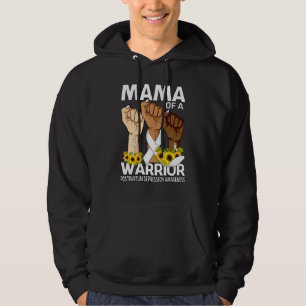 Hand Mama Of A Warrior Postpartum Depression Aware Hoodie