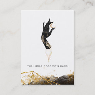 *~* Hand Moon Mystic Geometric Galaxy  Business Card