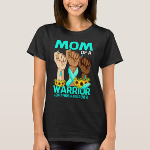 Hand Mum Of A Warrior Agoraphobia Awareness Sunflo T-Shirt