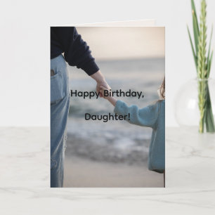 HAND n HAND DAUGHTER BIRTHDAY CARD