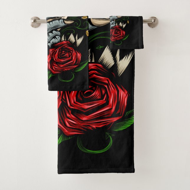 Hand Of Cards Bath Towel Set (Insitu)