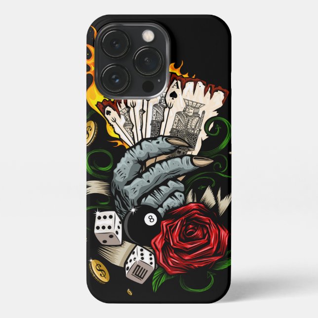 Hand Of Cards iPhone Case (Back)