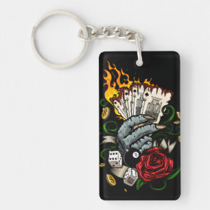 Hand Of Cards Key Ring