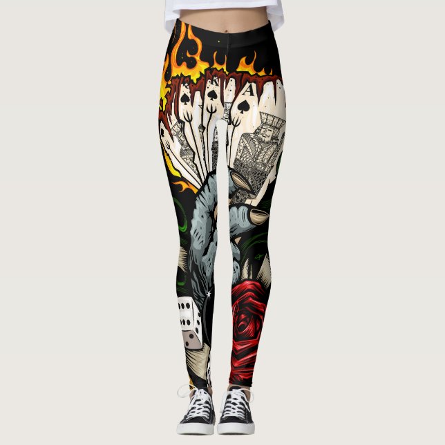 Hand Of Cards Leggings (Front)