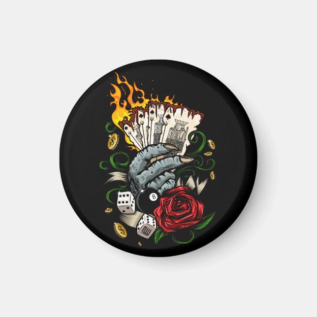 Hand Of Cards Magnet (Front)