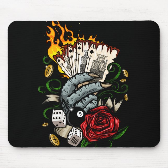 Hand Of Cards Mouse Mat (Front)
