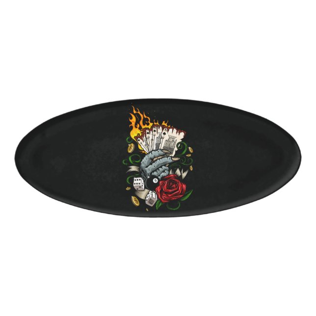 Hand Of Cards Name Tag (Front)