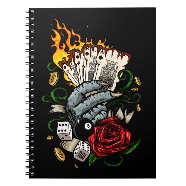 Hand Of Cards Notebook (Front)