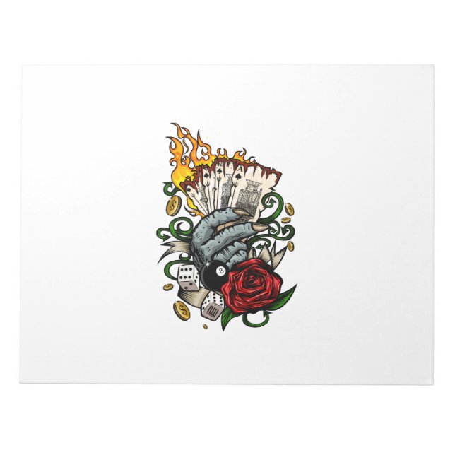 Hand Of Cards Notepad (Front)