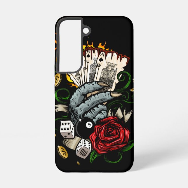 Hand Of Cards Samsung Galaxy S22 Case (Back)
