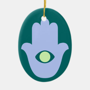 Hand of Fatima Ceramic Tree Decoration