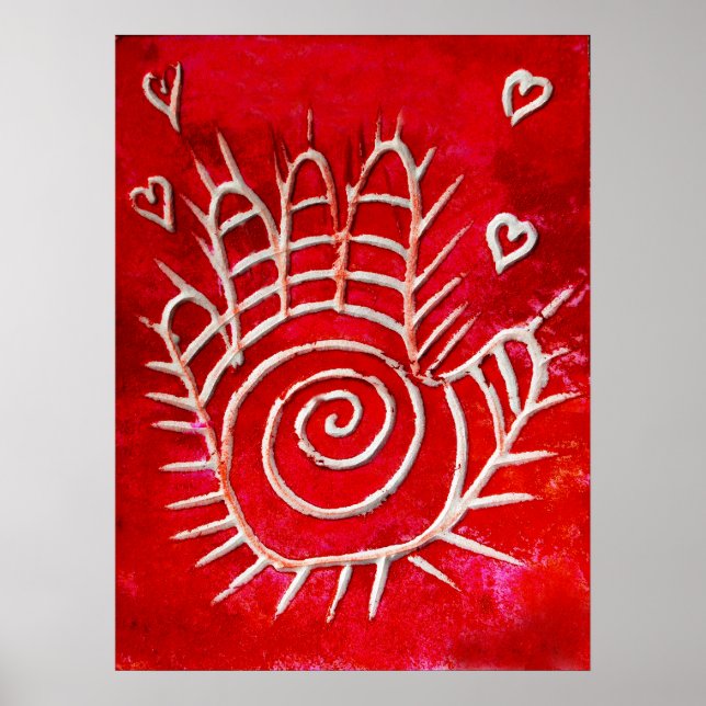 Hand of Fatima - Healing Hands with Love Poster (Front)