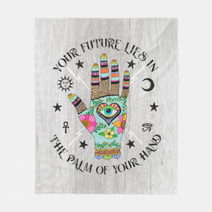 Hand of Fortune Fleece Blanket