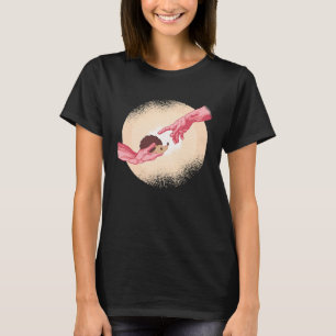 Hand of God Adam and Hedgehog Hedgehog T-Shirt