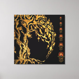 Hand of Hamsa feat: Tree of Life Canvas Print