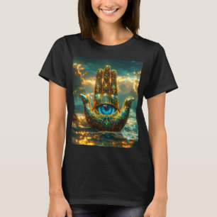 HAND OF HAMSA – HAND OF FATIMA – ZEN BUDDHISM T-Shirt