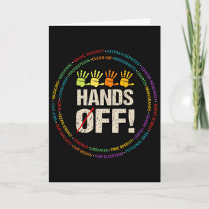 Hand Off My Social Security And Medicare Protest 2 Card