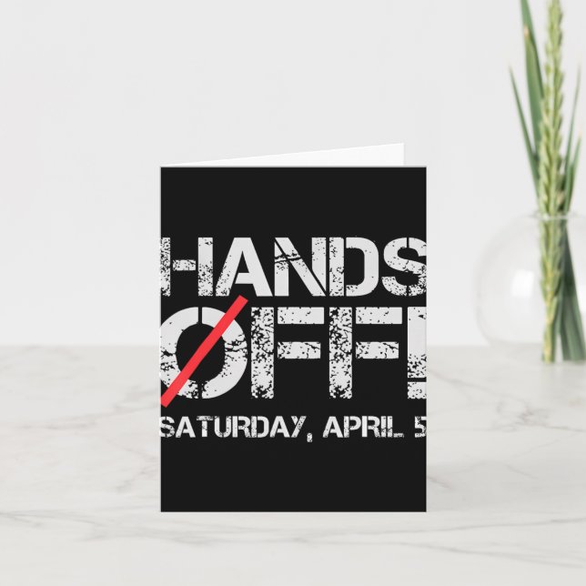 Hand Off My Social Security And Medicare Protest 2 Card (Front)