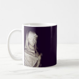 hand on heart coffee mug