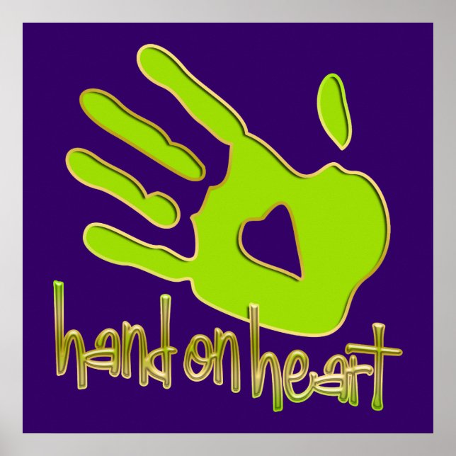 hand on heart poster (Front)