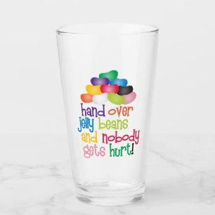 Hand Over Jelly Beans Glass