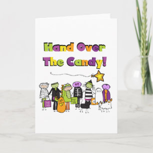 Hand Over the Candy Halloween Tshirts and Gifts Card