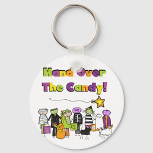 Hand Over the Candy Halloween Tshirts and Gifts Key Ring