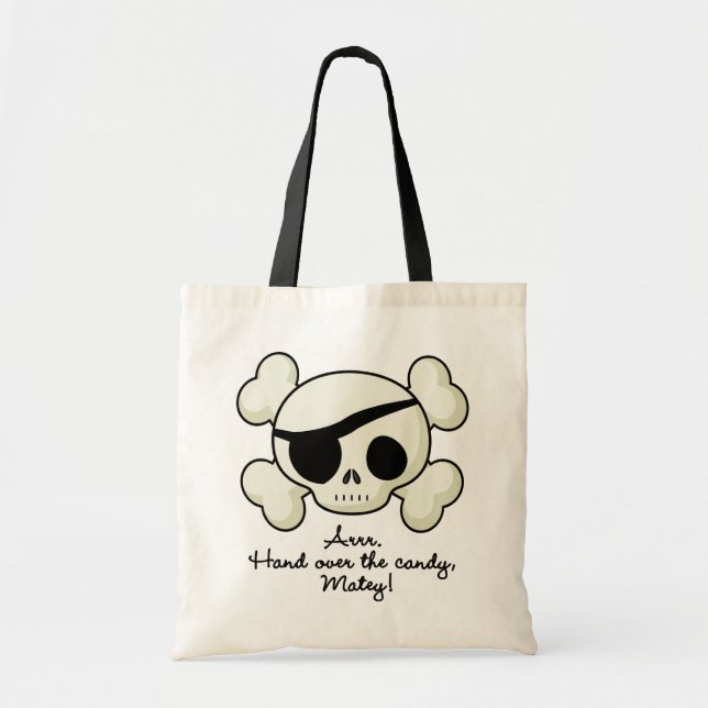 Hand Over The Candy Pirate Tote Bag (Front)