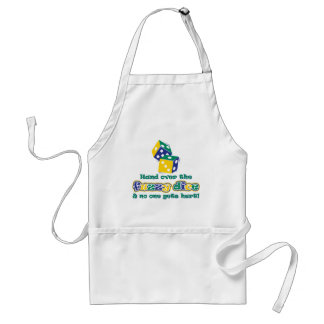 Hand over the fuzzy dice standard apron