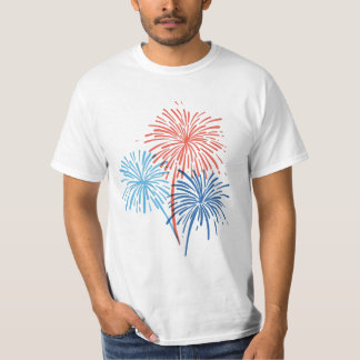 Hand-Painted 4th of July Fireworks Tee
