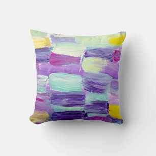 Hand Painted Abstract Art Background Cushion