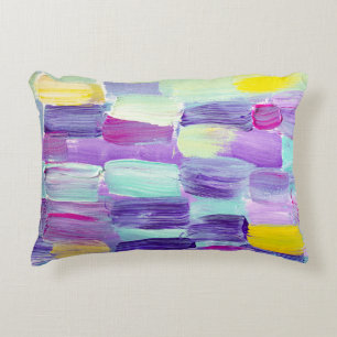 Hand Painted Abstract Art Background Decorative Cushion