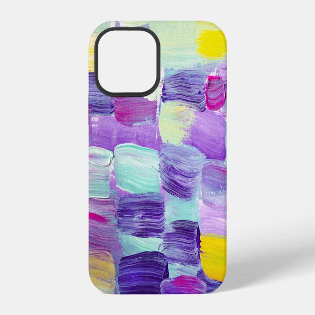 Hand Painted Abstract Art Background iPhone Case (Back)