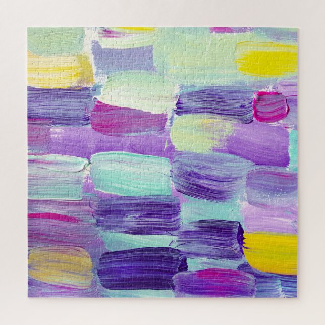 Hand Painted Abstract Art Background Jigsaw Puzzle (Vertical)