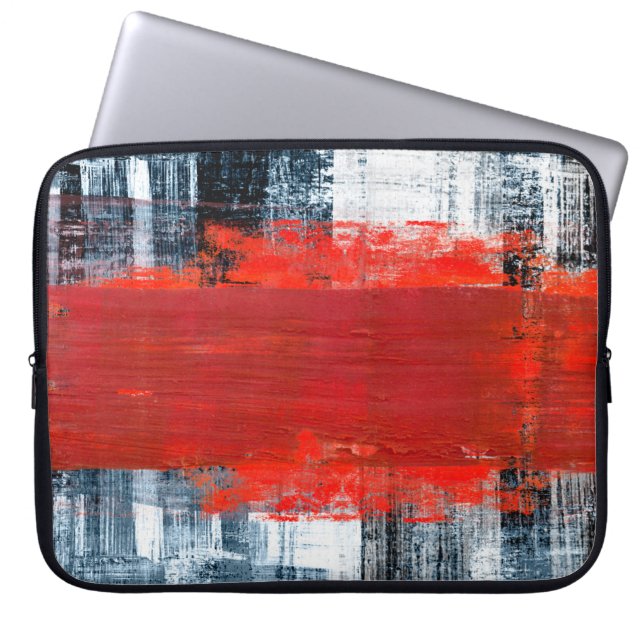 hand painted abstract backgroundart,abstract,paint laptop sleeve (Front)