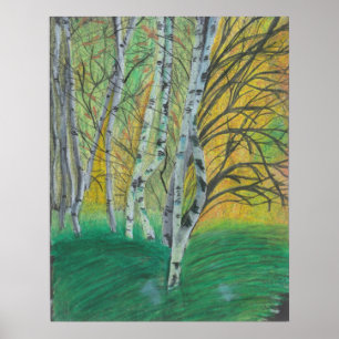 Hand Painted Art Print Wall MURAL Poster Painting