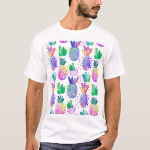 Hand-painted autumn flowers, seamless pattern. T-Shirt