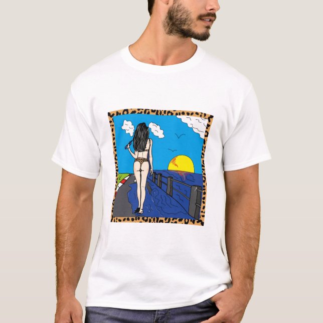 Hand painted bikini T-Shirt (Front)