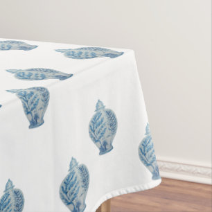 Hand Painted Blue and White Ginger Jar Tablecloth