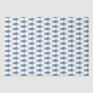 Hand Painted Blue and White Ginger Jar Tissue Paper