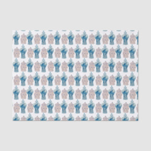 Hand Painted Blue Ginger Jar Wrapping Paper